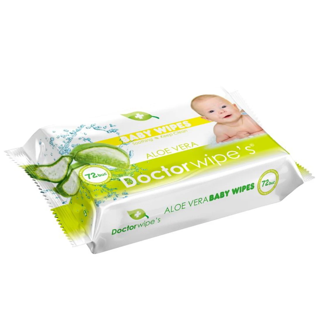 dr-wipes DOCTOR WIPES - ALOE VERA (72pcs) - Image 1